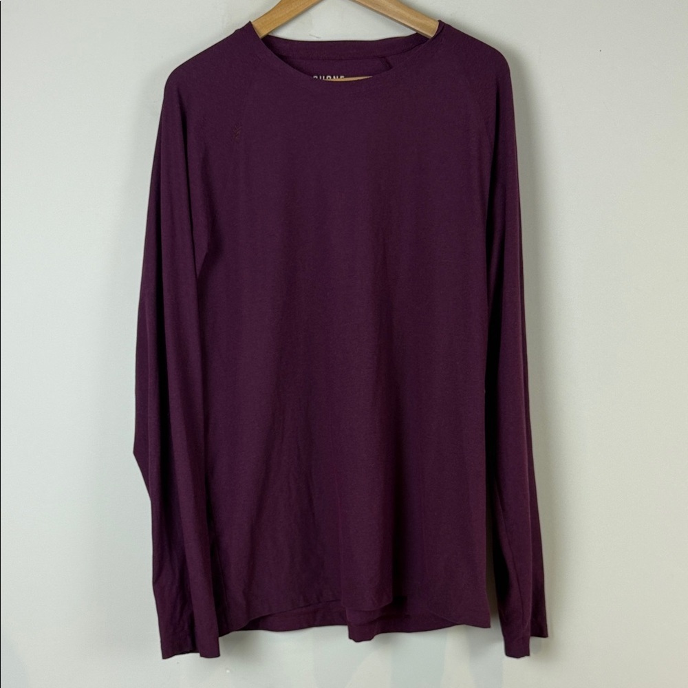 RHONE Deep Purple Long Sleeve Tee Size XL